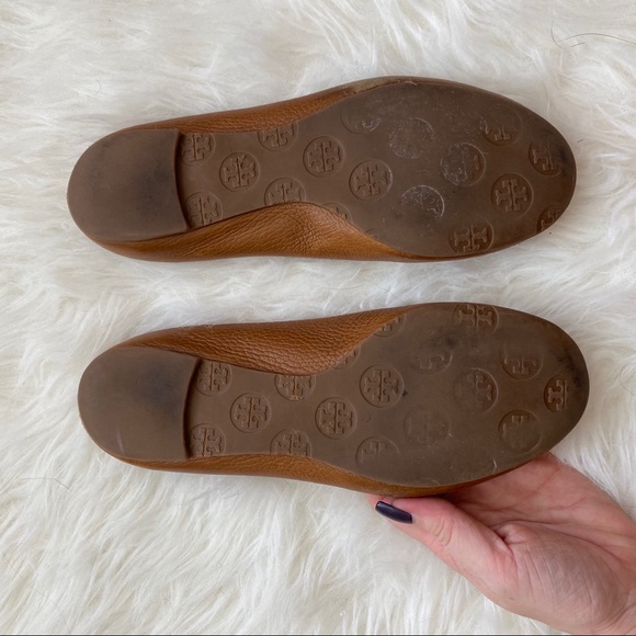 Tory Burch Tumbled Logo Flats Size 7.5 - Picture 7 of 7